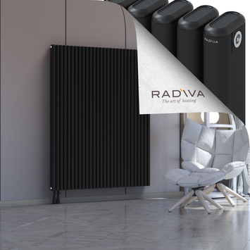 Kotto Aluminium Radiator 1600x1256 Black Bottom Left 50mm
