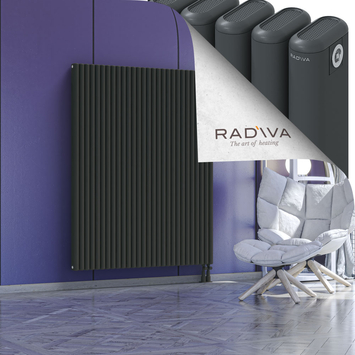 Kotto Aluminium Radiator 1600x1256 Dark Anthracite Bottom Right 50mm
