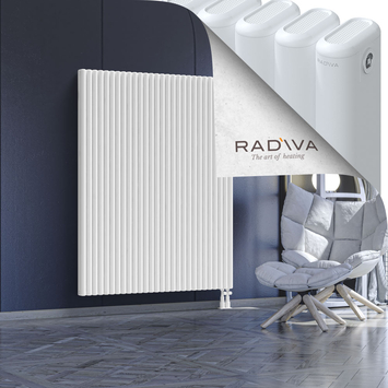 Kotto Aluminium Radiator 1600x1256 White Bottom Right 50mm