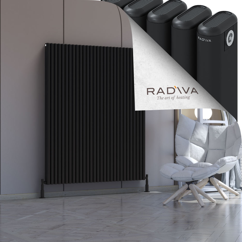 Kotto Aluminium Radiator 1600x1301 Black 