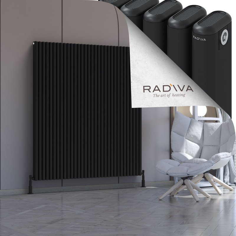 Kotto Aluminium Radiator 1600x1436 Black 