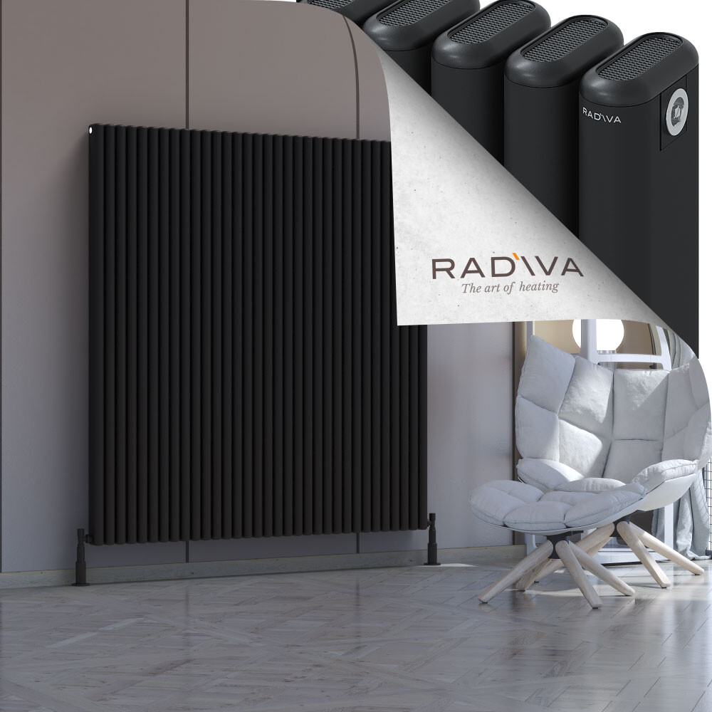 Kotto Aluminium Radiator 1600x1481 Black - 1