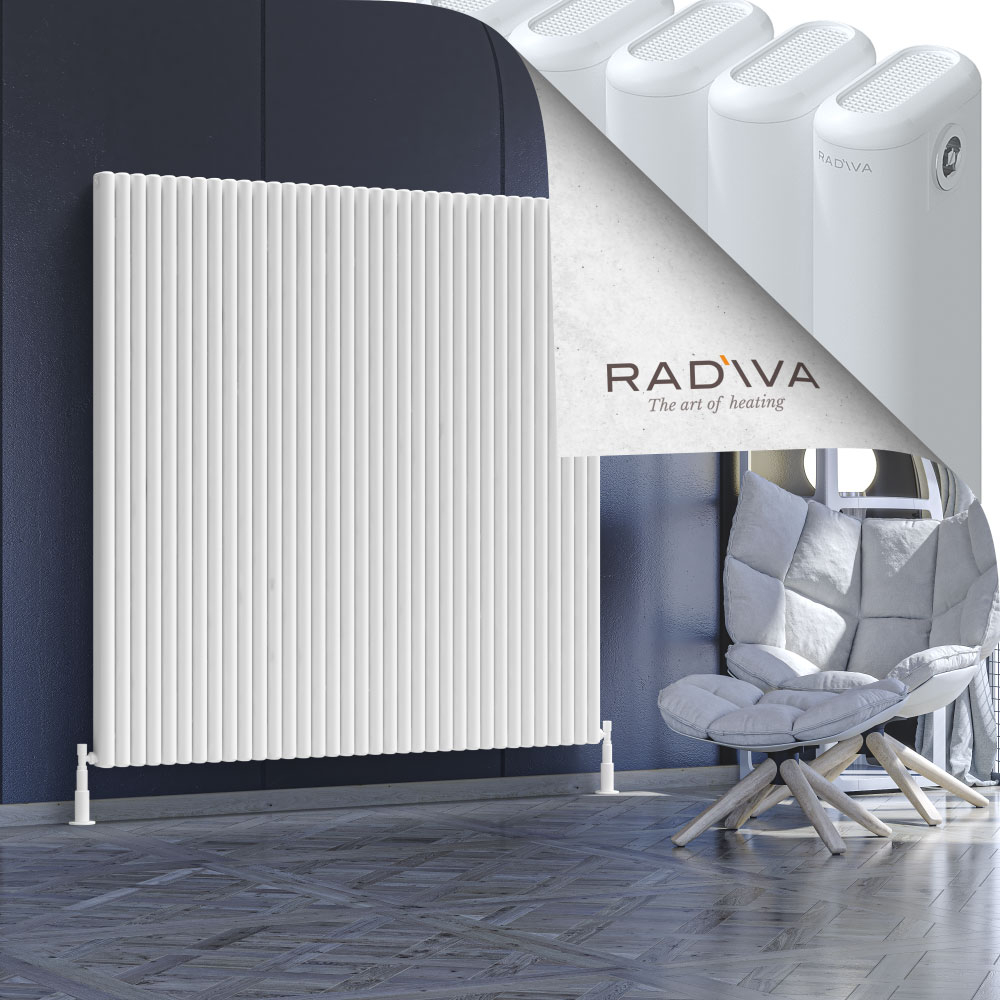 Kotto Aluminium Radiator 1600x1571 White - 1