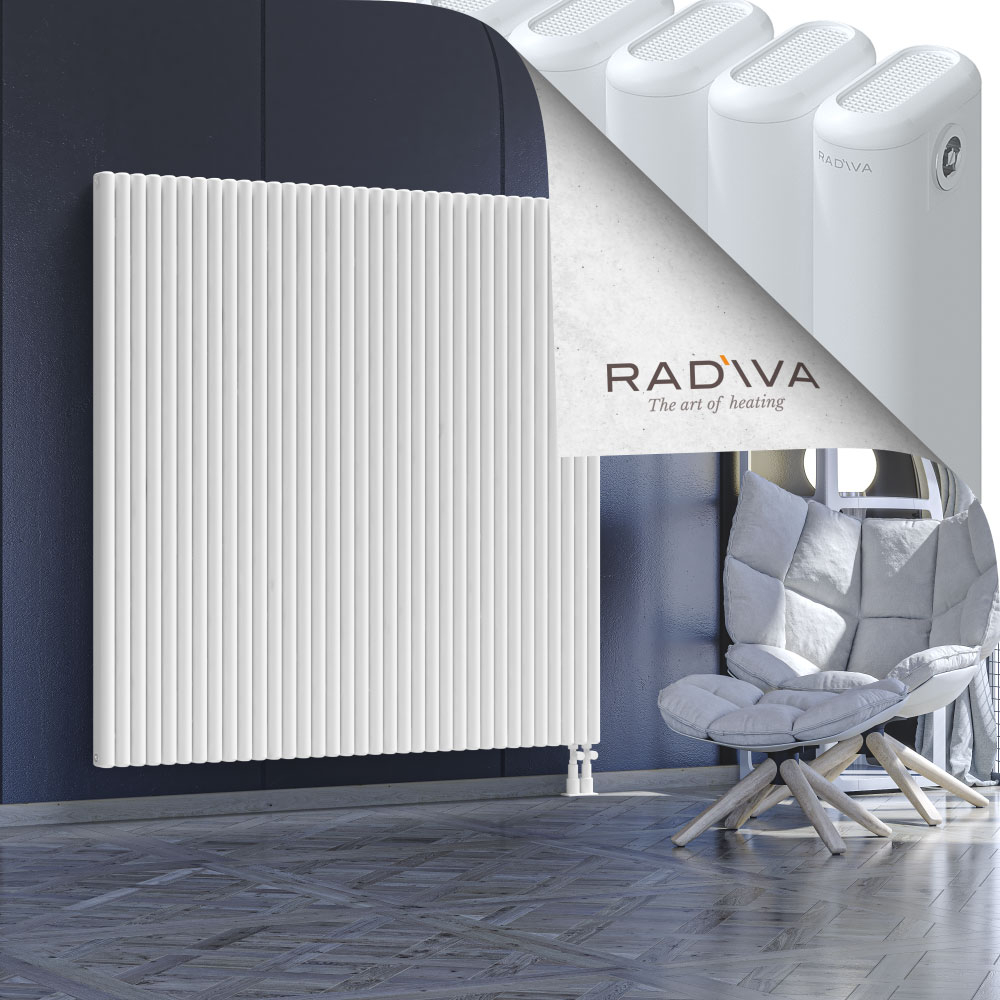 Kotto Aluminium Radiator 1600x1571 White - 4