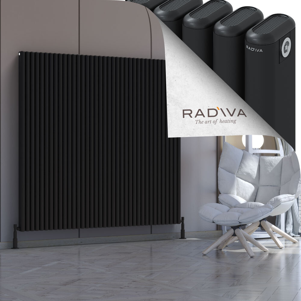 Kotto Aluminium Radiator 1600x1661 Black - 1