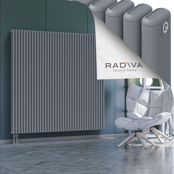 Kotto Aluminium Radiator 1600x1661 Grey Bottom Left 50mm