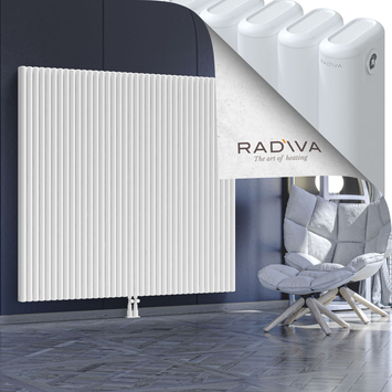 Kotto Aluminium Radiator 1600x1706 White Bottom Middle 50mm
