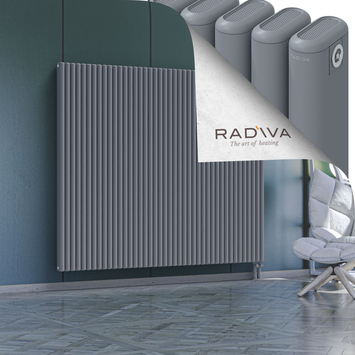 Kotto Aluminium Radiator 1600x1886 Grey Bottom Right 50mm