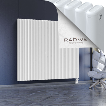 Kotto Aluminium Radiator 1600x1886 White Bottom Right 50mm