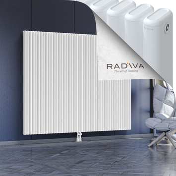 Kotto Aluminium Radiator 1600x1976 White Bottom Middle 50mm
