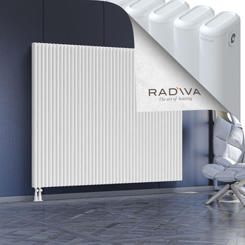 Kotto Aluminium Radiator 1600x1976 White Bottom Left 50mm