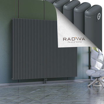 Kotto Aluminium Radiator 1600x2021 Anthracite Bottom Middle 50mm