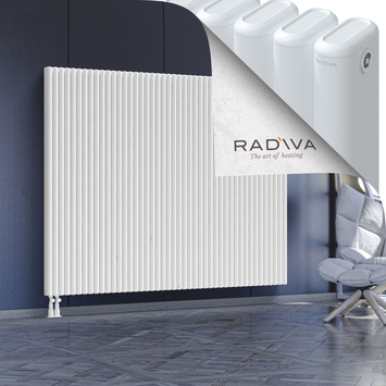 Kotto Aluminium Radiator 1600x2021 White Bottom Left 50mm