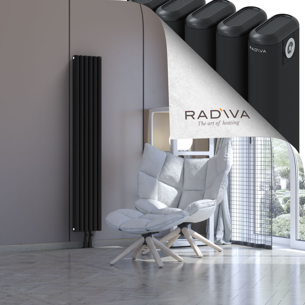 Kotto Aluminium Radiator 1600x266 Black - 2