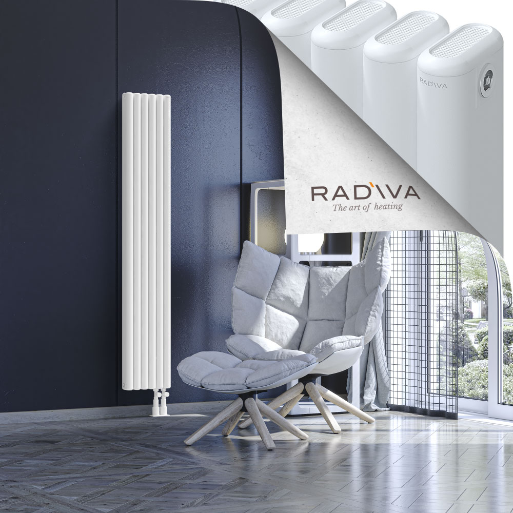 Kotto Aluminium Radiator 1600x266 White - 4