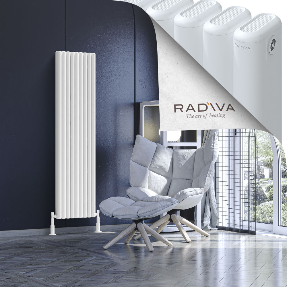 Kotto Aluminium Radiator 1600x401 White - 1