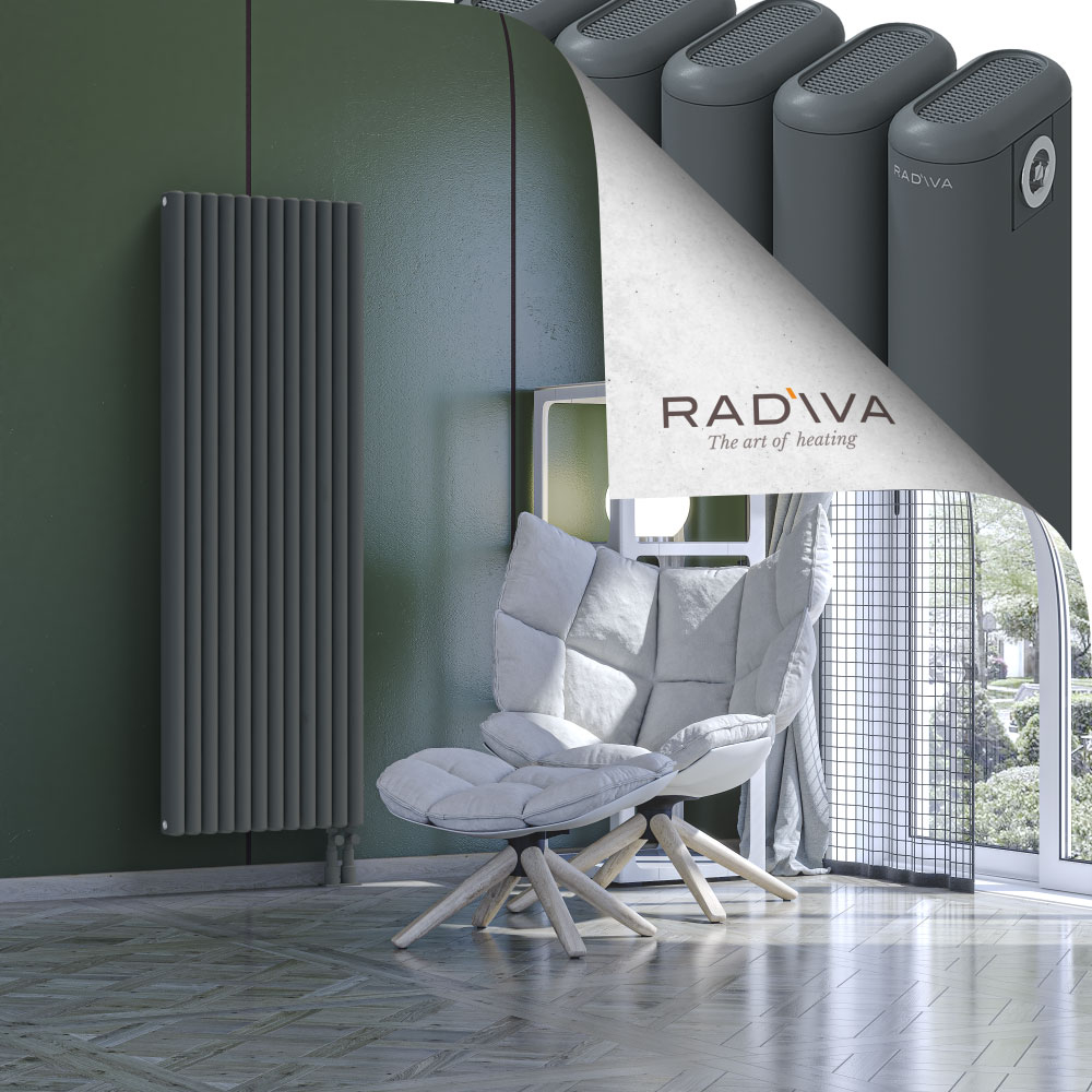 Kotto Aluminium Radiator 1600x536 Anthracite - 4