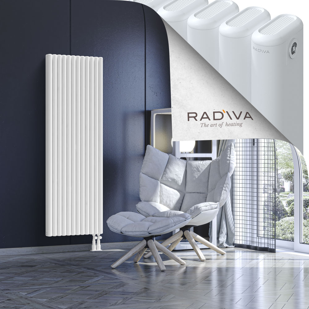 Kotto Aluminium Radiator 1600x536 White - 4
