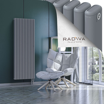 Kotto Aluminium Radiator 1600x581 Grey Bottom Right 50mm