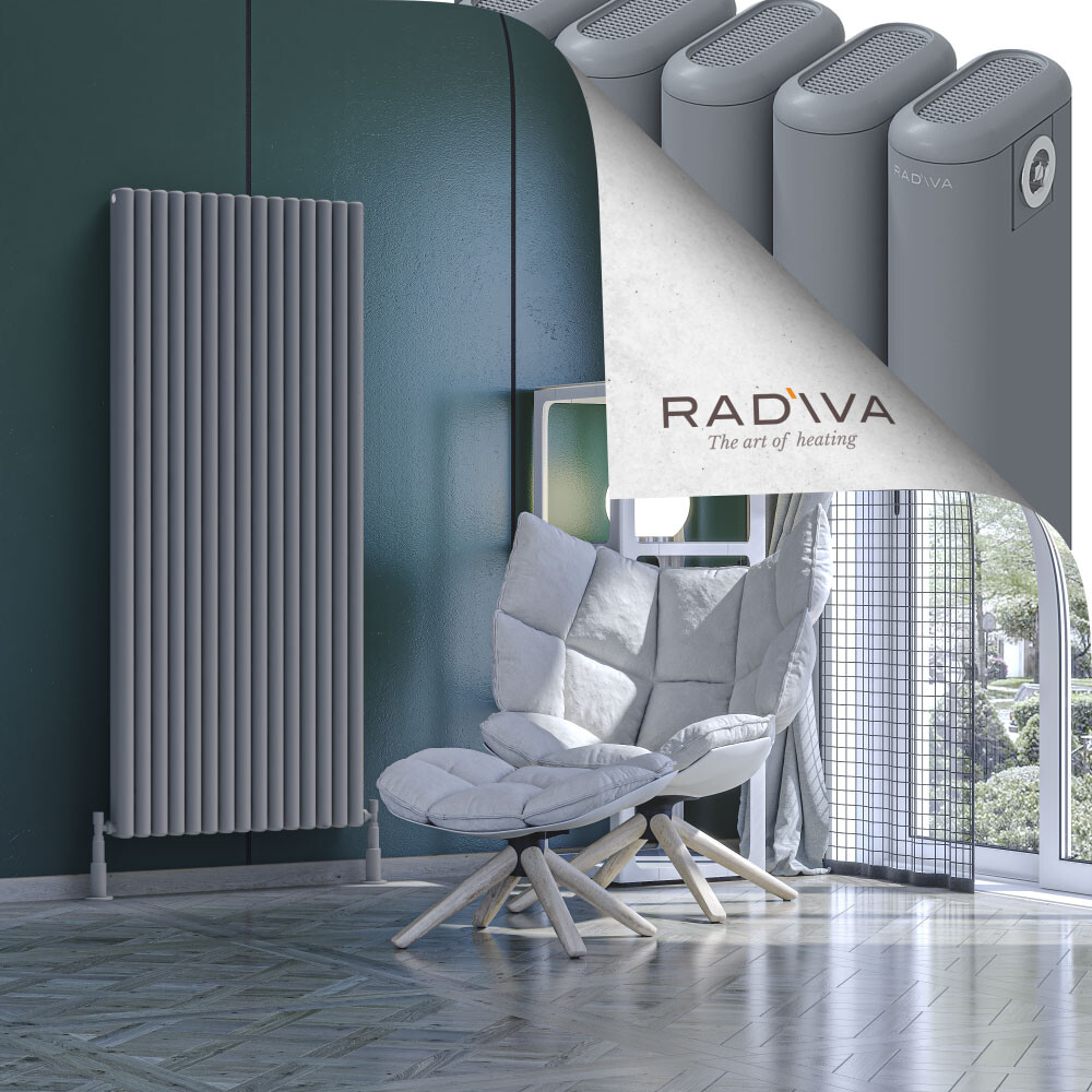 Kotto Aluminium Radiator 1600x671 Grey - 1