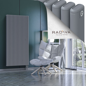 Kotto Aluminium Radiator 1600x761 Grey Bottom Right 50mm