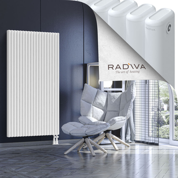 Kotto Aluminium Radiator 1600x851 White Bottom Right 50mm
