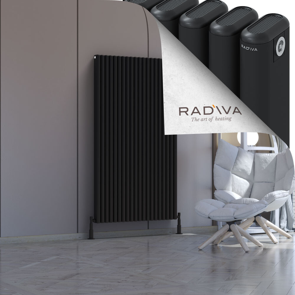 Kotto Aluminium Radiator 1600x896 Black - 1