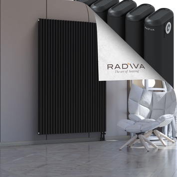 Kotto Aluminium Radiator 1800x1211 Black Bottom Right 50mm