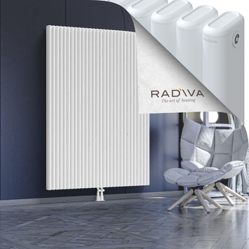 Kotto Aluminium Radiator 1800x1301 White Bottom Middle 50mm