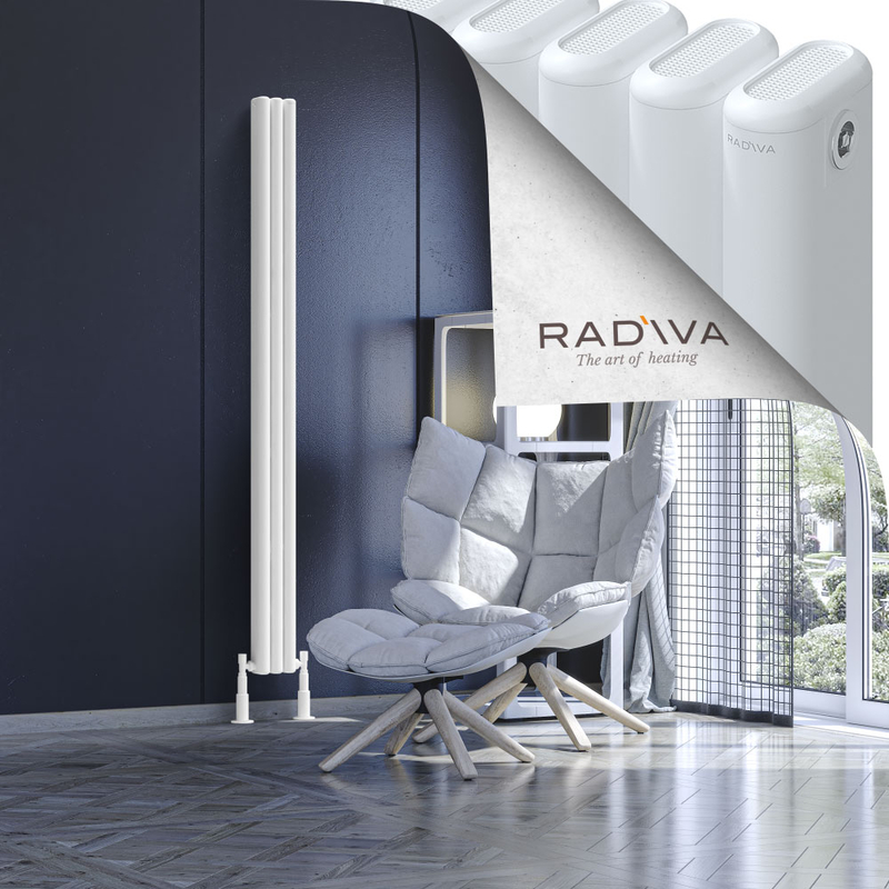 Kotto Aluminium Radiator 1800x131 White