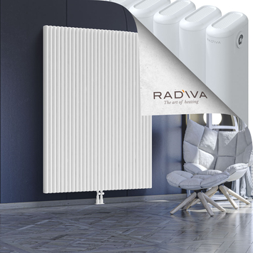 Kotto Aluminium Radiator 1800x1346 White Bottom Middle 50mm