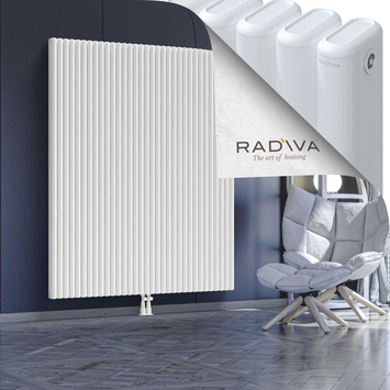 Kotto Aluminium Radiator 1800x1481 White Bottom Middle 50mm