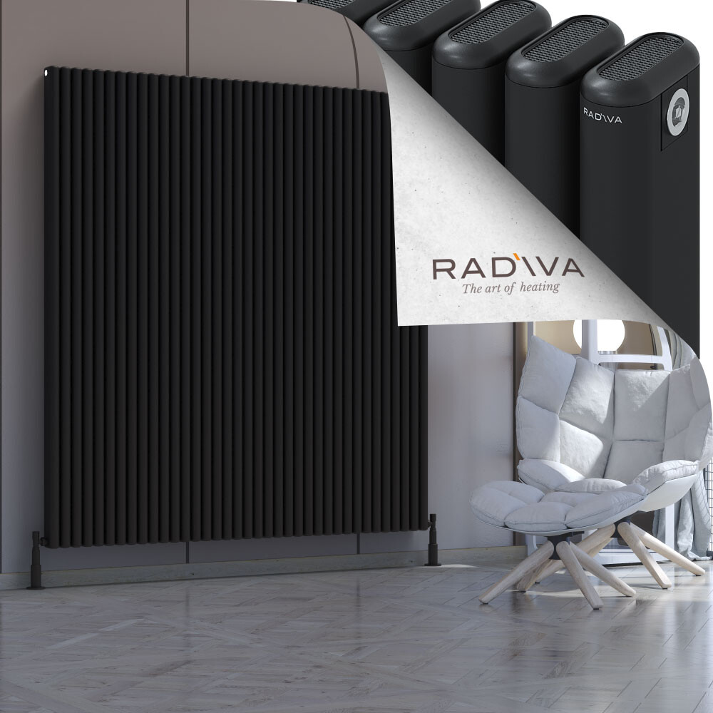 Kotto Aluminium Radiator 1800x1661 Black - 1