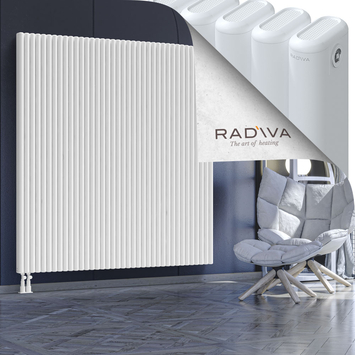 Kotto Aluminium Radiator 1800x1706 White Bottom Left 50mm