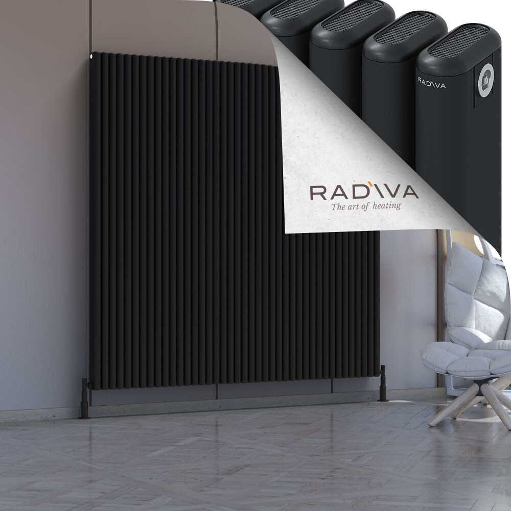 Kotto Aluminium Radiator 1800x1841 Black - 1