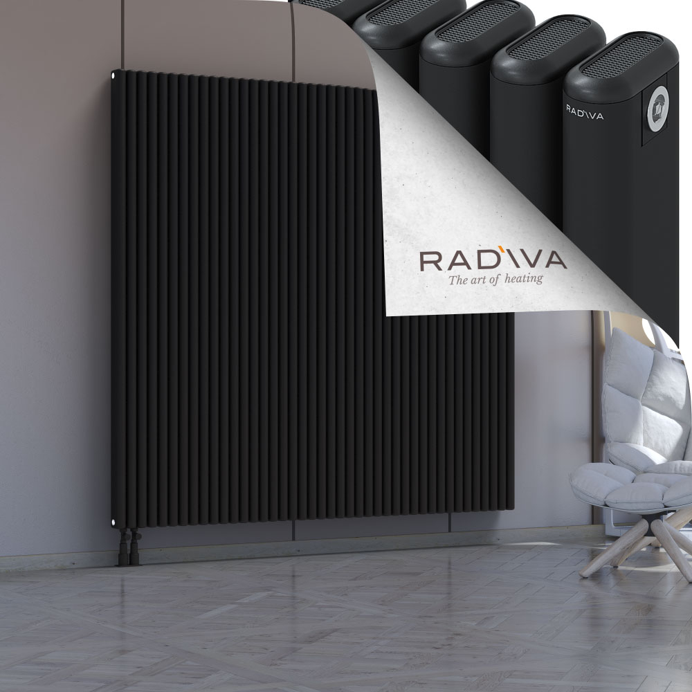 Kotto Aluminium Radiator 1800x1886 Black - 3