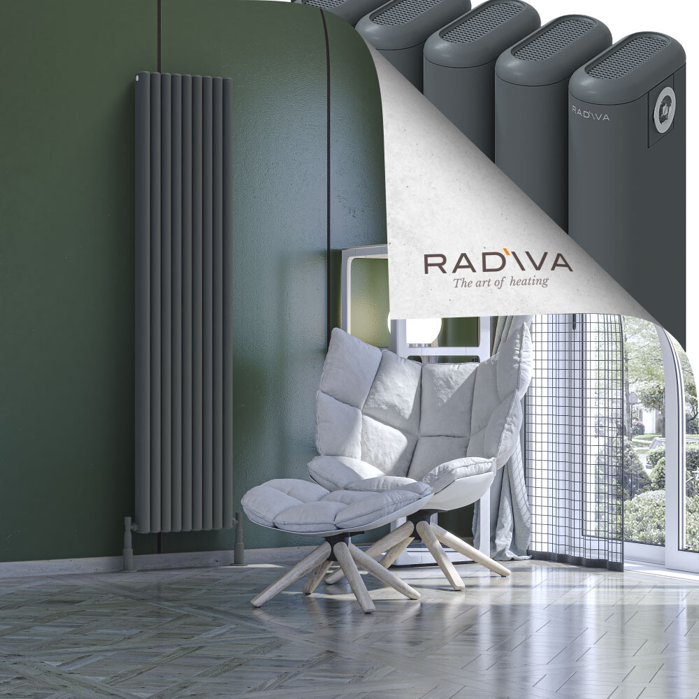 Kotto Aluminium Radiator 1800x401 Anthracite - 1