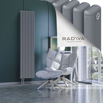 Kotto Aluminium Radiator 1800x401 Grey Bottom Left 50mm