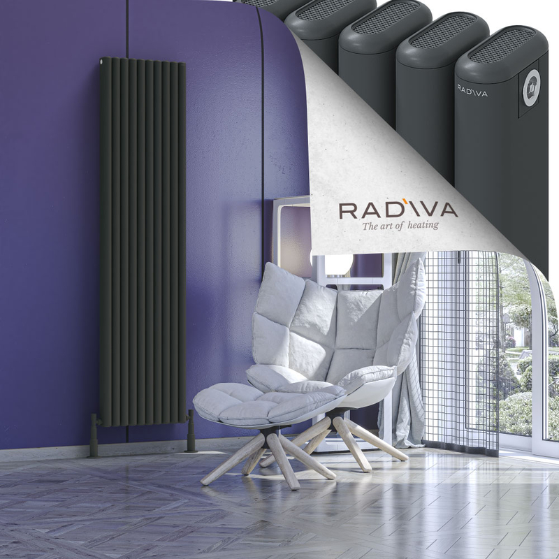Kotto Aluminium Radiator 1800x446 Dark Anthracite 