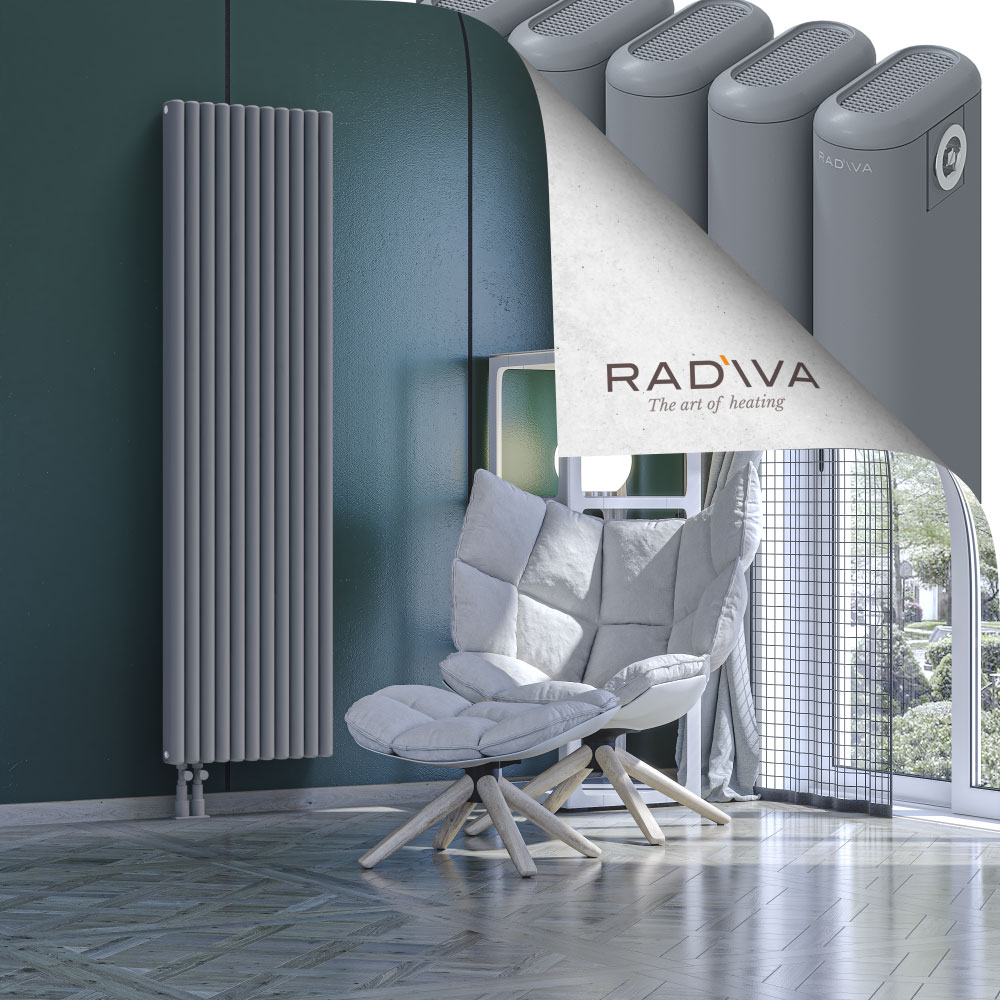 Kotto Aluminium Radiator 1800x491 Grey - 3