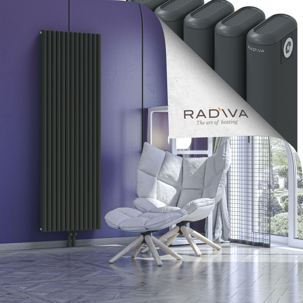 Kotto Aluminium Radiator 1800x581 Dark Anthracite - 2