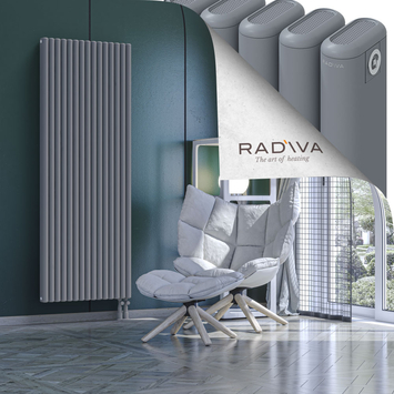 Kotto Aluminium Radiator 1800x671 Grey Bottom Right 50mm