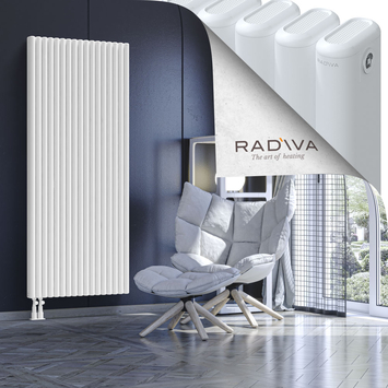 Kotto Aluminium Radiator 1800x761 White Bottom Left 50mm