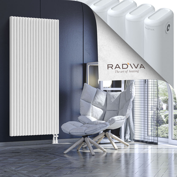 Kotto Aluminium Radiator 1800x806 White Bottom Right 50mm