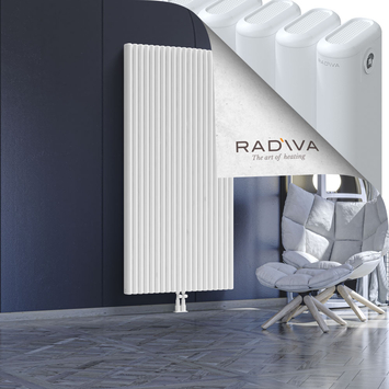 Kotto Aluminium Radiator 1800x896 White Bottom Middle 50mm