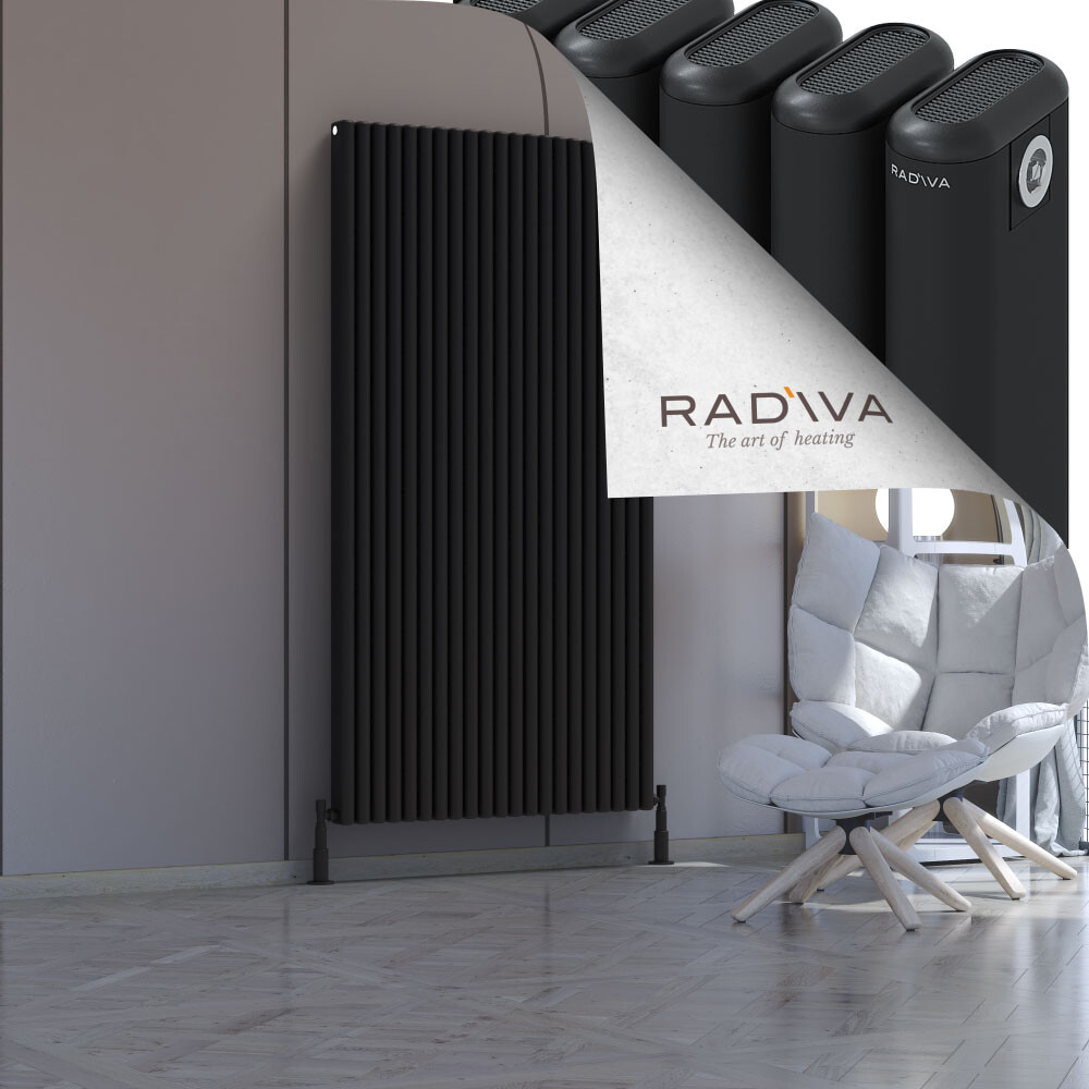 Kotto Aluminium Radiator 1800x941 Black - 1