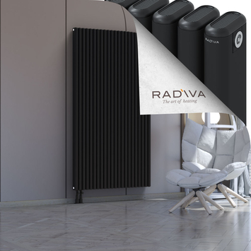 Kotto Aluminium Radiator 1800x986 Black Bottom Left 50mm