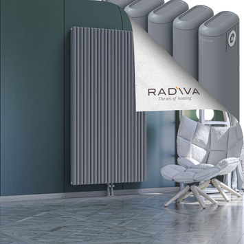 Kotto Aluminium Radiator 1800x986 Grey Bottom Middle 50mm