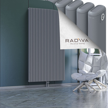 Kotto Aluminium Radiator 1900x1076 Grey Bottom Middle 50mm