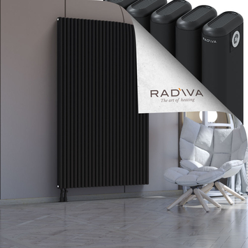 Kotto Aluminium Radiator 1900x1166 Black Bottom Left 50mm